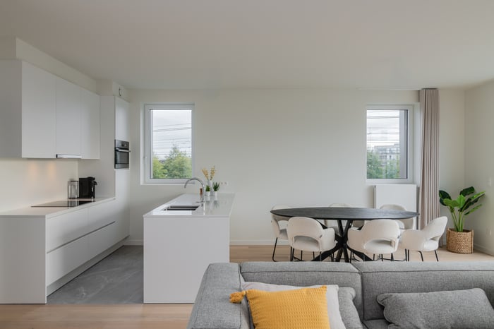 2-slaapkamerappartement Roelevard met open leefruimte en keuken