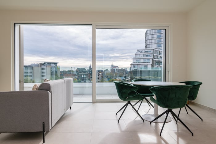 1-slaapkamerappartement Roelevard, lichte leefruimte